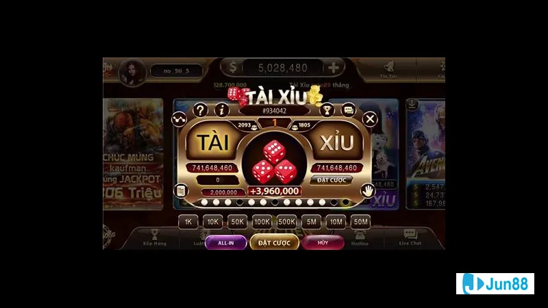 Tài xỉu nổ hũ online